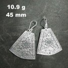 Fine Silver Earrings Sterling 925 Jewelry 10g lot19 Tribal Noble Sun Charms 25