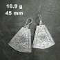 Fine Silver Earrings Sterling 925 Jewelry 10g lot19 Tribal Noble Sun Charms 25