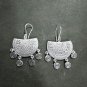 Fine Silver Earrings Sterling 925 Jewelry 15g lot19 Curve & Filigree charms 04