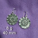 Fine Silver Earrings Sterling 925 Jewelry 8g lot18 Dangle Round Boop 43