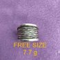 Fine Silver Rings 925 Sterling Solid Adjustable Free Size Vintage Fashion R78008