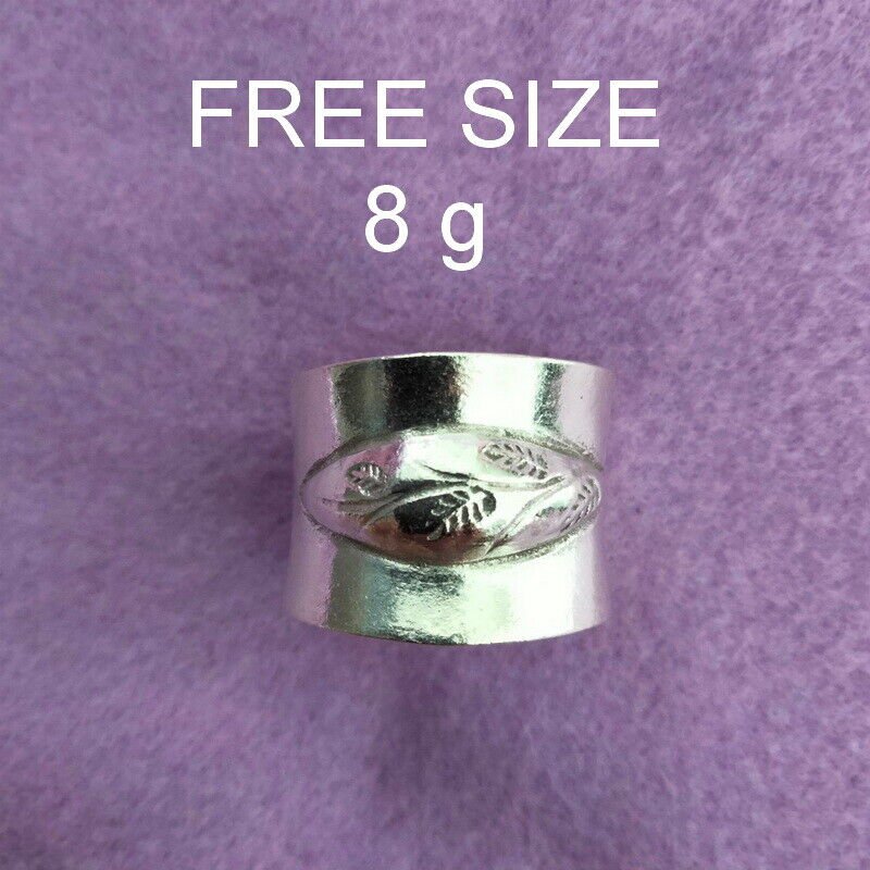 Fine Silver Rings 925 Sterling Solid Adjustable Free Size Vintage Fashion R78020