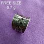 Fine Silver Rings 925 Sterling Solid Adjustable Free Size Vintage Fashion R78040
