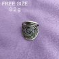 Fine Silver Rings 925 Sterling Solid Adjustable Free Size Vintage Fashion R78050