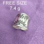 Fine Silver Rings 925 Sterling Solid Adjustable Free Size Vintage Fashion R78029