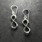 Fine Silver Earrings Sterling 925 Jewelry lot18 Dangle Infinite love forever 08