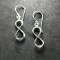 Fine Silver Earrings Sterling 925 Jewelry lot18 Dangle Infinite love forever 08