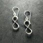 Fine Silver Earrings Sterling 925 Jewelry lot18 Dangle Infinite love forever 08