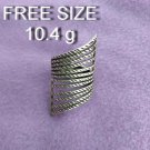 Fine Silver Rings 925 Sterling Solid Adjustable Free Size Vintage Fashion R78005