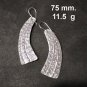 Fine Silver Earrings Sterling 925 Jewelry lot18 dangle Vintage Fin Craft BOHO 01