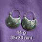 FINE SILVER EARRINGS 925 STERLING CRAFT VINTAGE FASHION JEWELRY DANGLE LOT1712