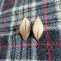 FINE SILVER EARRINGS 925 STERLING TWIST LEAF SMALL STUD CRAFT TRADITIONAL