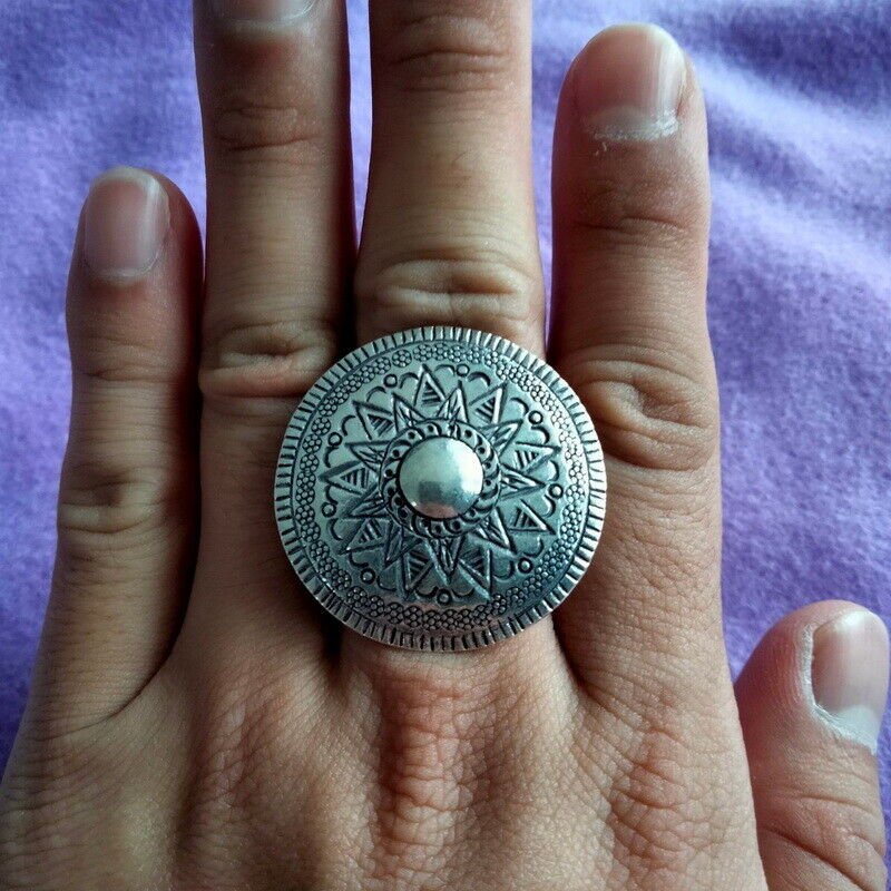 FINE SILVER RINGS 925 CRAFT FFONIWCH &igrave;��&euml;&deg;�&igrave;&sect;� FREE SIZE ARTISAN TRIBAL TRIBE R7719