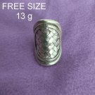 Fine Silver Rings 925 Sterling Solid Adjustable Free Size Vintage Fashion R78037
