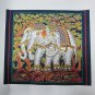 ART FABRIC SILK PRINTING SCREEN CRAFTS TRADITIONAL HINDU ELEPHANT GOD ERAWAN