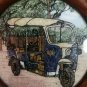 Natural Gemstone Picture Antiques Arts Decorative Thailand Vehicle TUKTUK Car