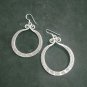 Fine Silver Earrings Sterling 925 Jewelry 12g Engraved Round Tribal Hoop 23816