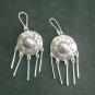 Fine Silver Earrings Sterling 925 Jewelry 13g Dangle Vintage Chinese 23805