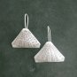 Fine Silver Earrings Sterling 925 Jewelry 6g Vintage Tribal Craft 23808