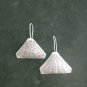 Fine Silver Earrings Sterling 925 Jewelry 6g Vintage Tribal Craft 23808