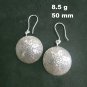 Fine Silver Earrings Sterling 925 Jewelry 8g Vintage Vintage Round Disc 23810