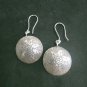 Fine Silver Earrings Sterling 925 Jewelry 8g Vintage Vintage Round Disc 23810
