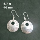 Fine Silver Earrings Sterling 925 Jewelry 8g Dangle Vintage Round 23807