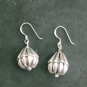 Fine Silver Earrings Sterling 925 Jewelry 9g Hook Women Fruit & Nut Theme 23804