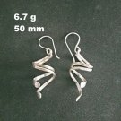 Fine Silver Earrings Sterling 925 Jewelry 6g Fashion Women Swirl 23616