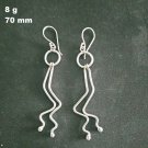 Fine Silver Earrings Sterling 925 Jewelry 8g Dangle Long Fashion Styles 23601
