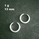 Fine Silver Earrings Sterling 925 Jewelry 3pairs X 1g Women Fashion Hoop 23609