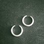 Fine Silver Earrings Sterling 925 Jewelry 3pairs X 1g Women Fashion Hoop 23609