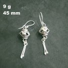 Fine Silver Earrings Sterling 925 Jewelry 9g Vintage Tribal Lantern 23821