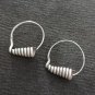 FINE SILVER EARRINGS NO STONES CRAFT VINTAGE DANGLES 4g COIL FILIGREE #REE15