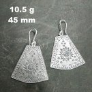 Fine Silver Earrings Sterling 925 Jewelry 10g Vintage Tribal Tibetan L191ุ6