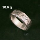 FINE SILVER RINGS SOLID HANDCRAFT FREE SIZE 10g RAW ROCK THICK BAND R23831