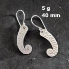Fine Silver Earrings Sterling 925 Dangle 5g SQuid Tako Tentacle 24144
