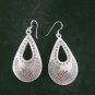 Fine Silver Earrings Sterling 925 Jewelry 13g Vintage Drop Lotus Dangle 23833