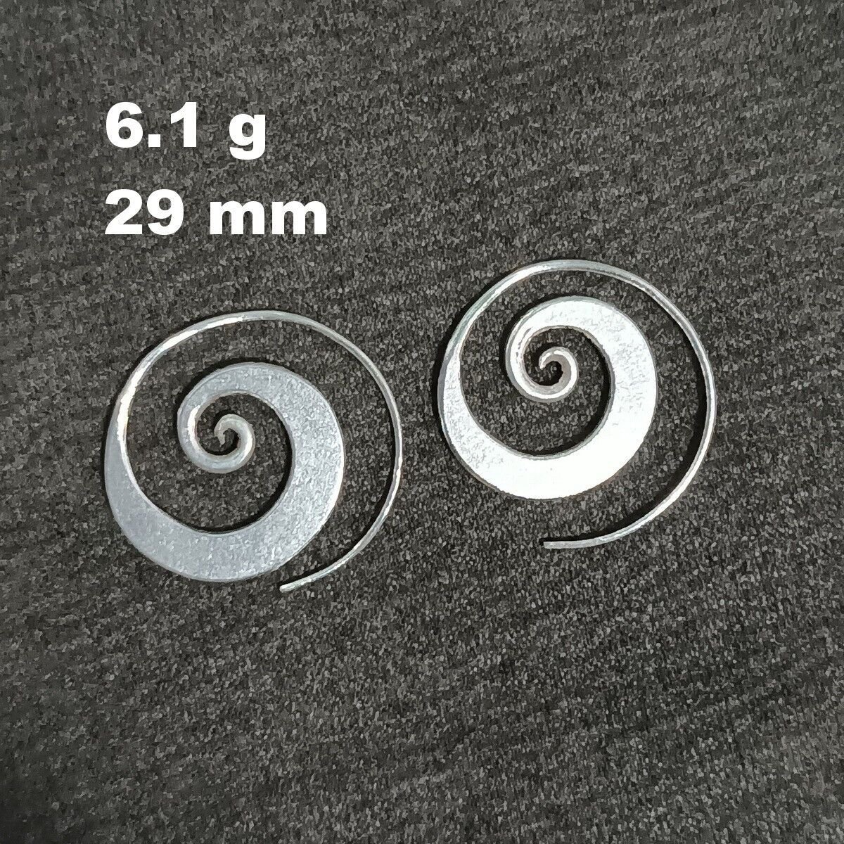 FINE SILVER EARRINGS NO STONES CRAFT VINTAGE DANGLES 6g FILIGREE ROUND #REE10