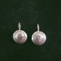Fine Silver Earrings Handcraft Jewelry 4g BOHO Round Vintage Hook 23850