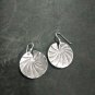 Fine Silver Earrings Sterling 925 Jewelry 7g Vintage Round Bon leaf L1925