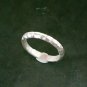 FINE SILVER RINGS SOLID HANDCRAFT FREE SIZE 2g MINIMAL HAMMERED BAND R23840