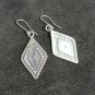 FINE SILVER EARRINGS NO STONES CRAFT VINTAGE DANGLES 9g GOTHIC #REE08
