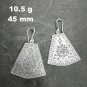 Fine Silver Earrings Sterling 925 Jewelry 10g Vintage tribal Charms Mayan L1924