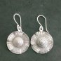 FINE SILVER EARRINGS NO STONE CRAFT VINTAGE 6g HALO DANGLES #E0E0