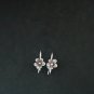 Fine Silver Earrings Sterling 925 Jewelry 2g Dangle Verbina Flower 323823