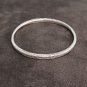 FINE Silver Bangle Bracelet 925 CRAFT Triba 22g JEWELRY VINTAGE ROUND #24