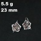 Fine Silver Earrings Sterling 925 Jewelry 5g Dangle HOOK KALANCHOE 323819