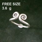FINE SILVER RINGS SOLID HANDCRAFT FREE SIZE 3g SUN WUKONG BAND R23838