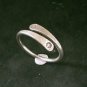 FINE SILVER RINGS SOLID HANDCRAFT FREE SIZE 2g MINIMAL SIMPLE BAND R23839